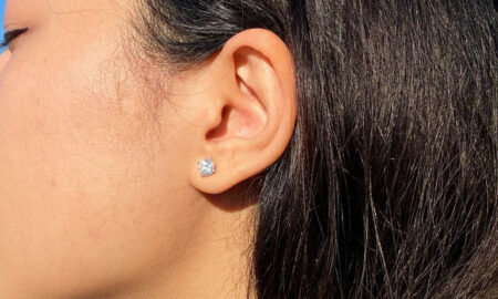 moissanite earrings