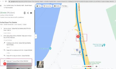 Must take to avoid Exit Navigation in Google Maps